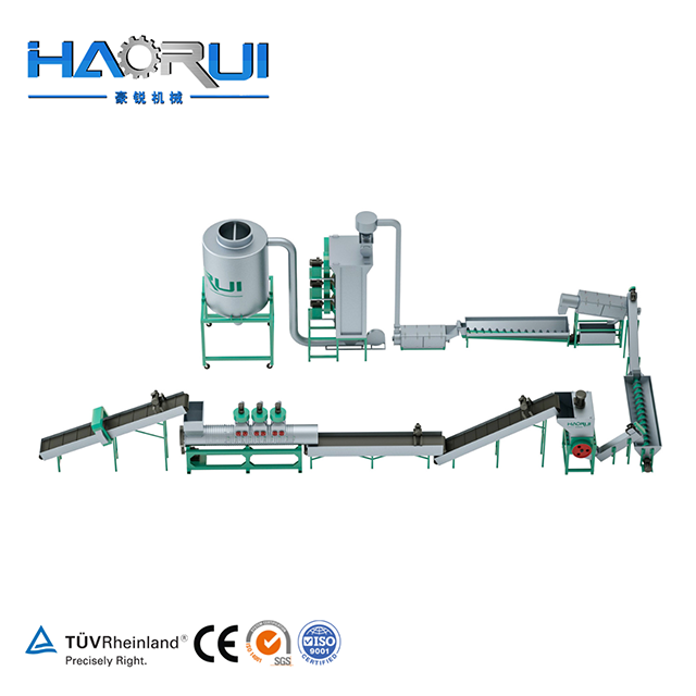 Linha de lavagem de garrafas PET de qualidade alimentar B2B