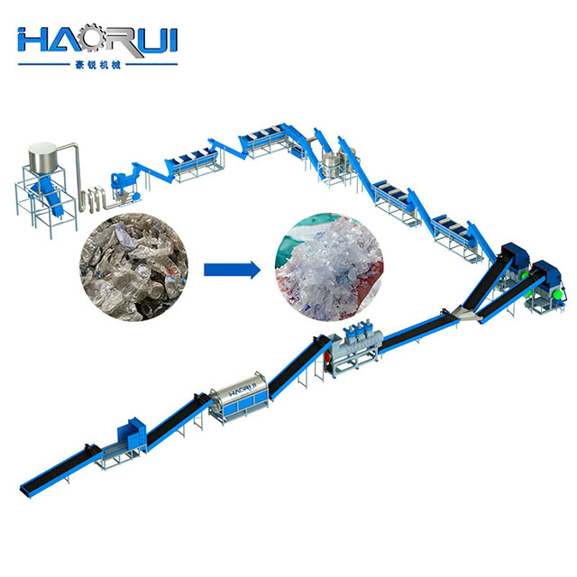 Recyclinglijn voor PET-flessenwas van plaatkwaliteit