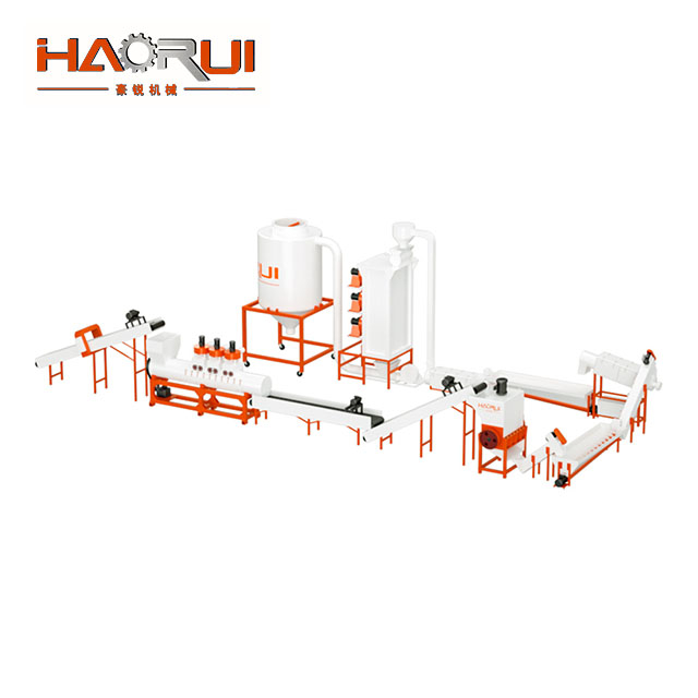 PET-vlokkenrecyclingwaslijn van plaatkwaliteit